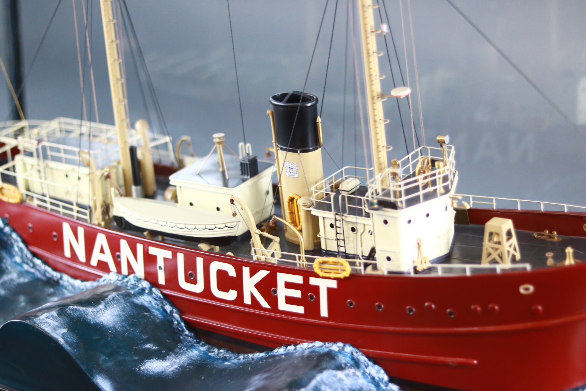 Cased Diorama | Nantucket Lightship - Lannan Gallery