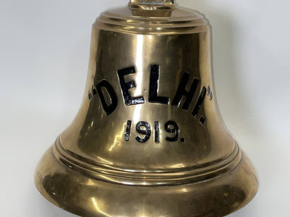 Bell from HMS Delhi, 1919.