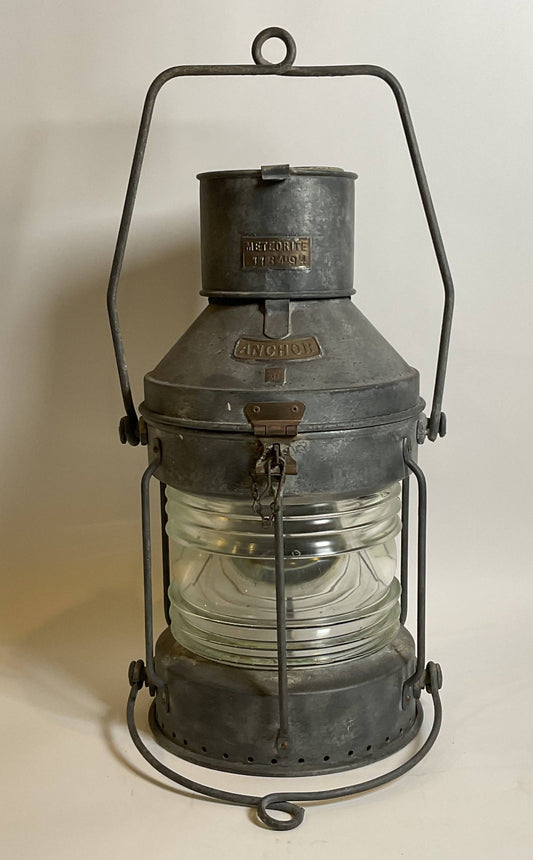 English Ships Anchor Lantern By Meteorite