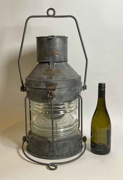 English Ships Anchor Lantern By Meteorite