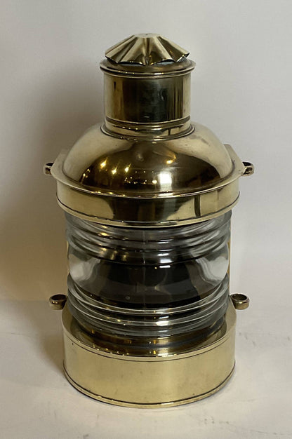 Ships Lantern with Fresnel Glass Lens