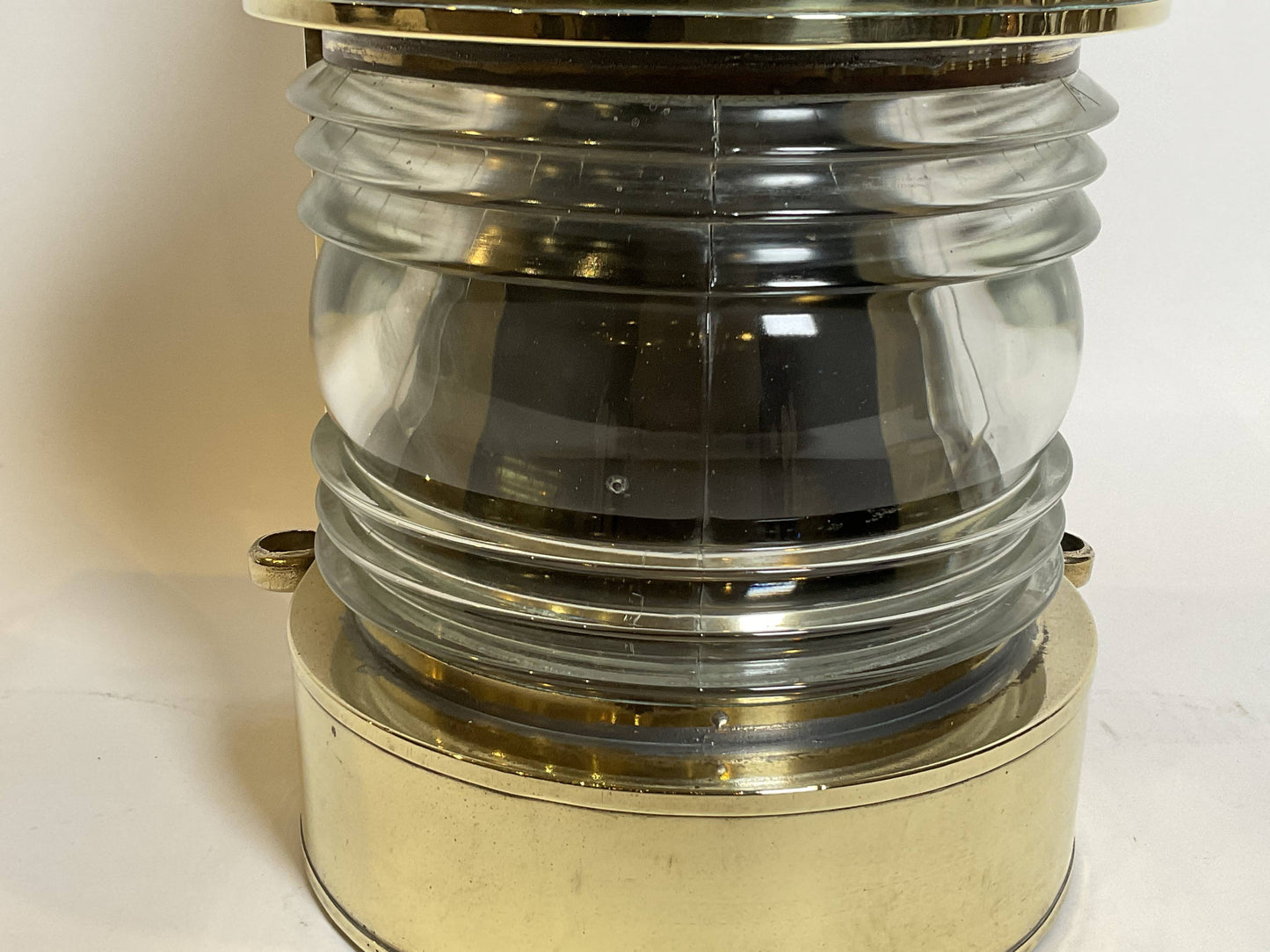 Ships Lantern with Fresnel Glass Lens