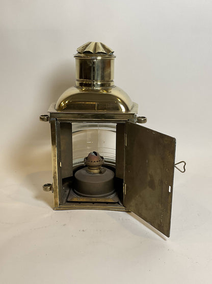 Ships Lantern with Fresnel Glass Lens