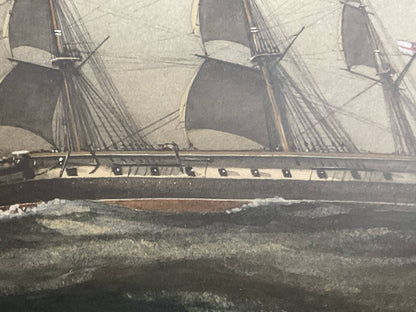 HMS Endymion watercolor Circa 1900