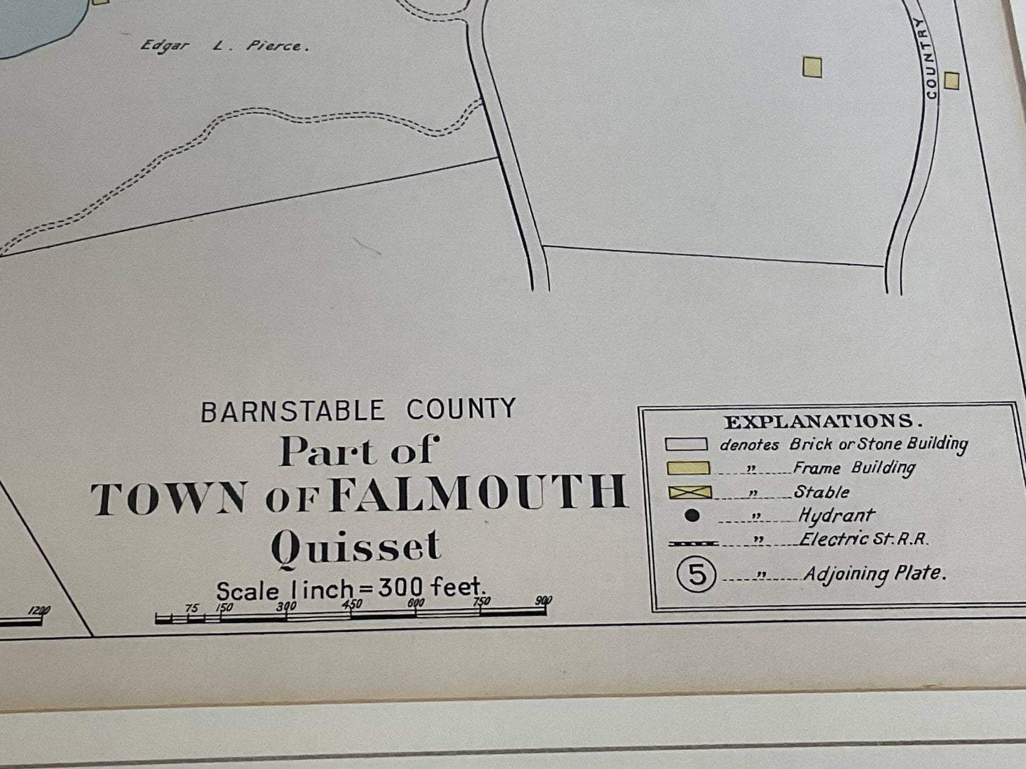 Falmouth Map From 1900