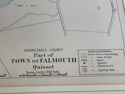 Falmouth Map From 1900