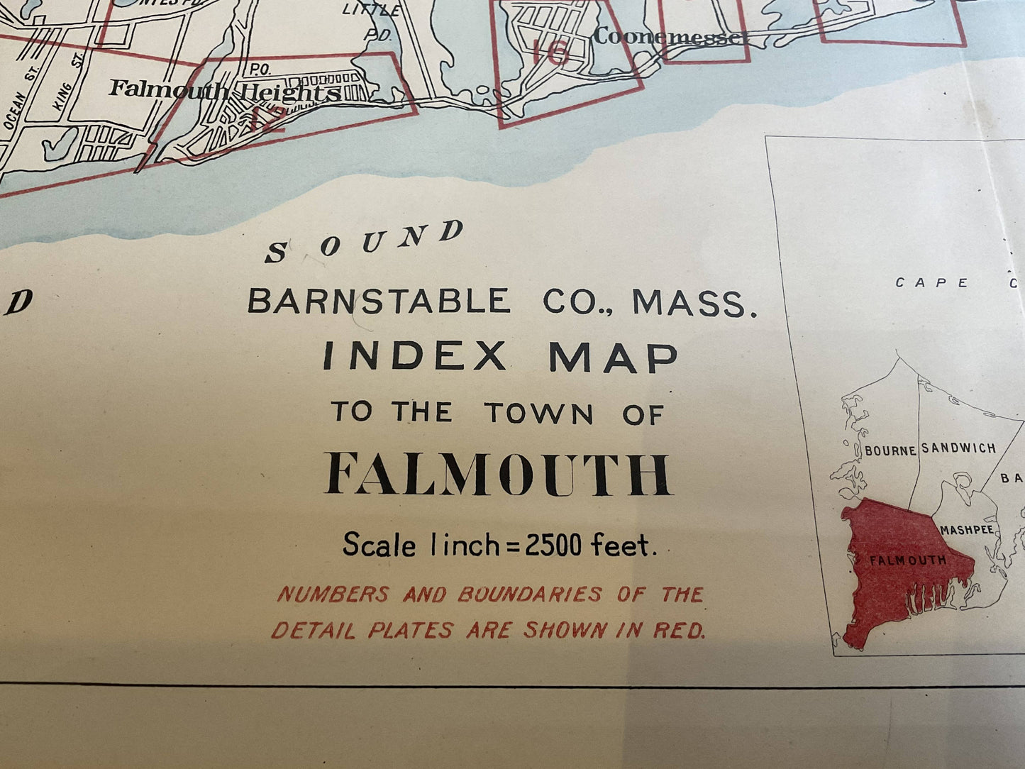 Falmouth Map From 1900