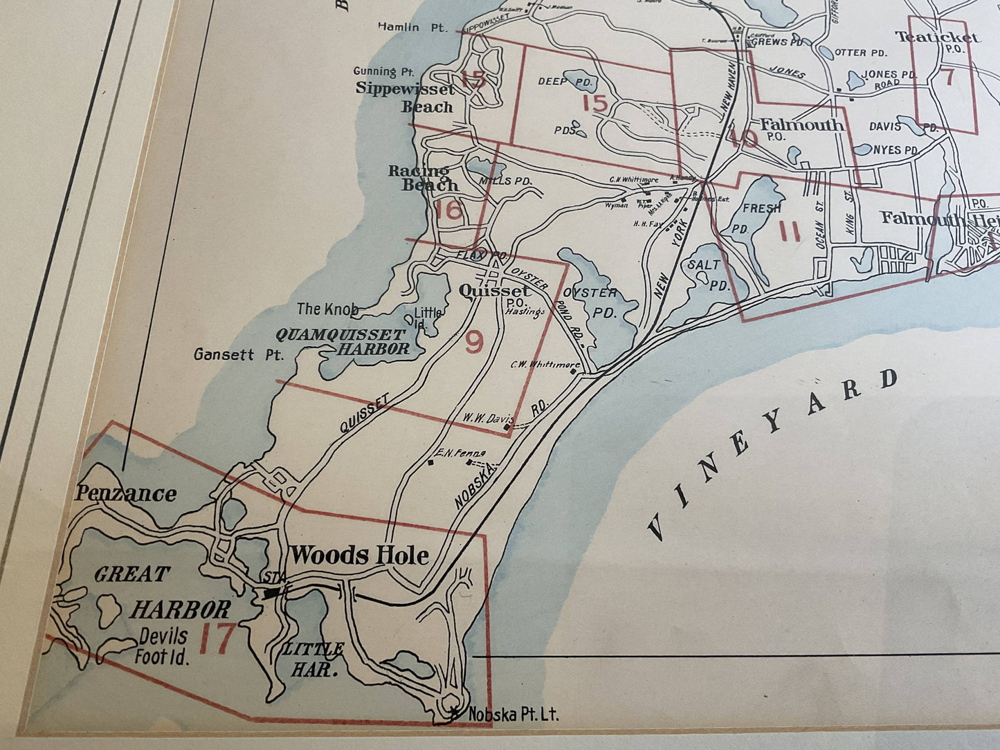 Falmouth Map From 1900