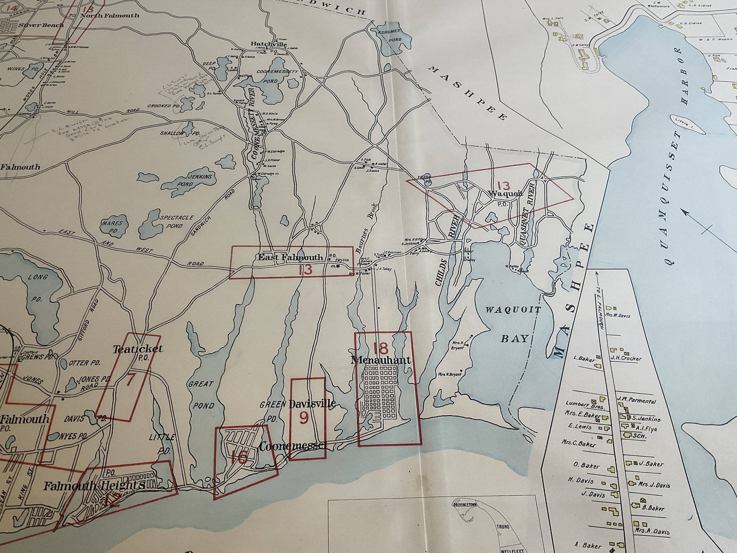 Falmouth Map From 1900