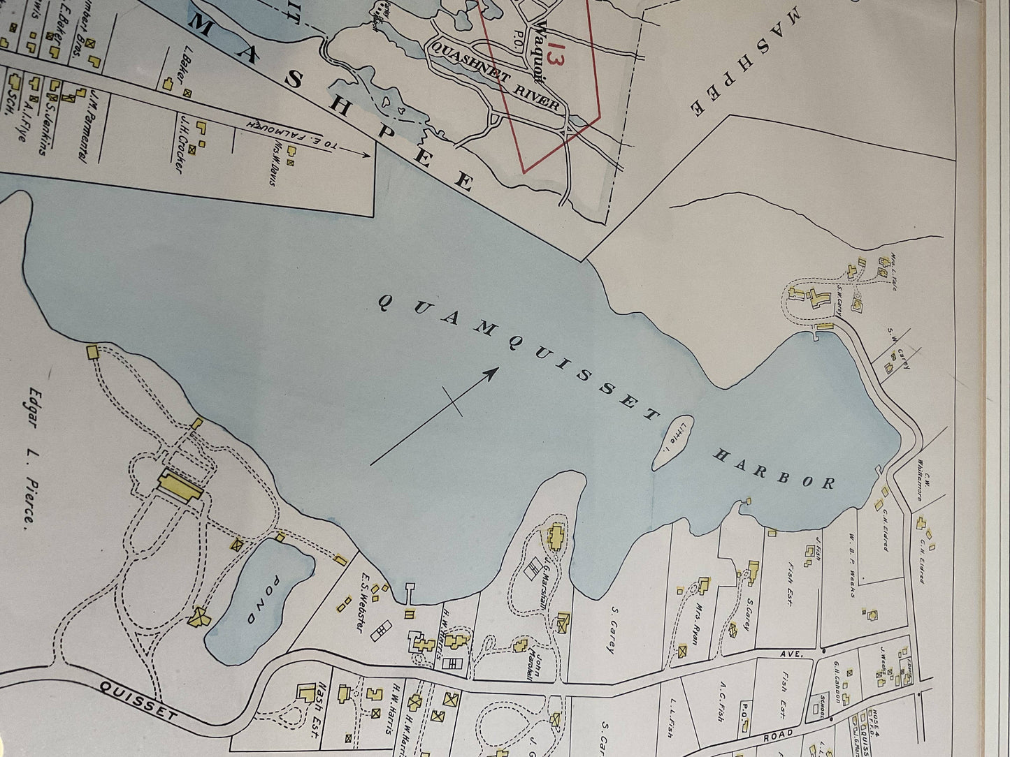 Falmouth Map From 1900