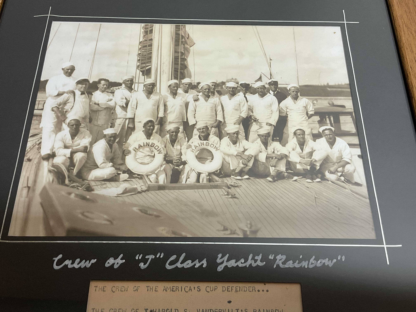 Americas Cup Photos of 1934 Rainbow