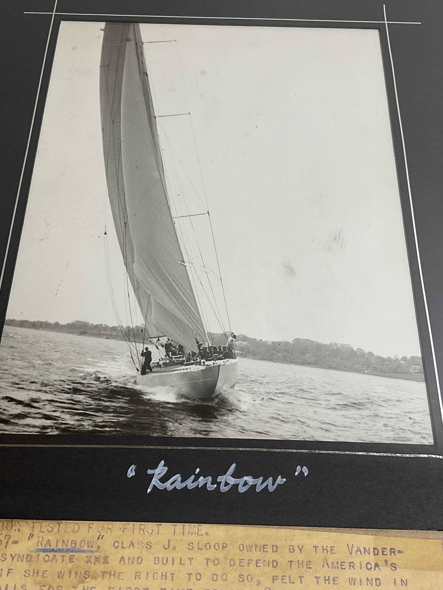 Americas Cup Photos of 1934 Rainbow