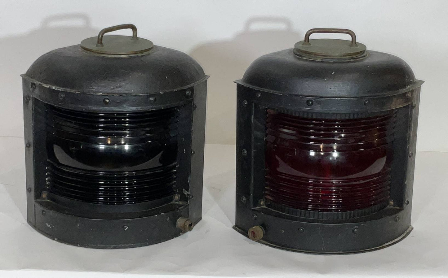 Pair of Early 20th Century Port and Starboard Lanterns