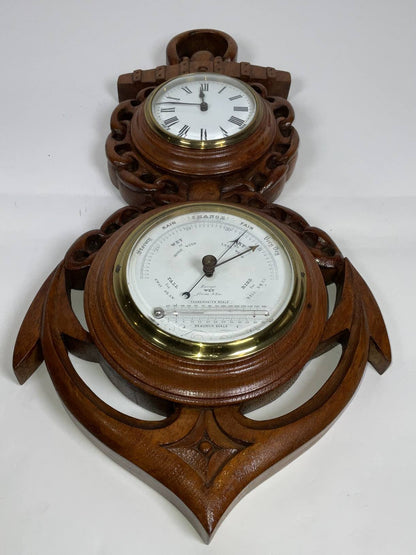 Early 20th Century French Clock and Barometer