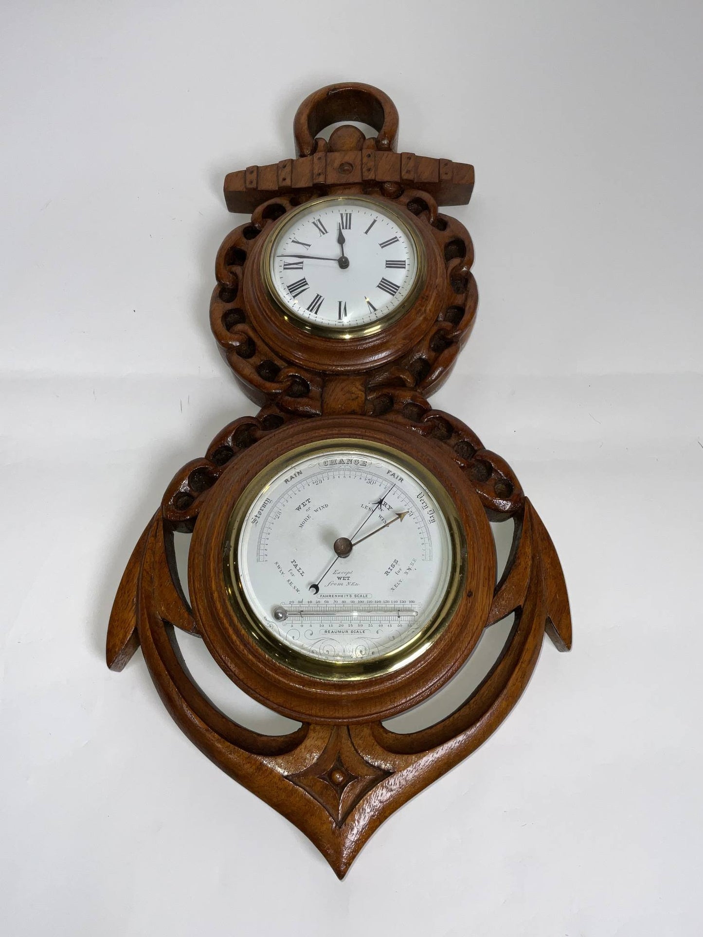 Early 20th Century French Clock and Barometer