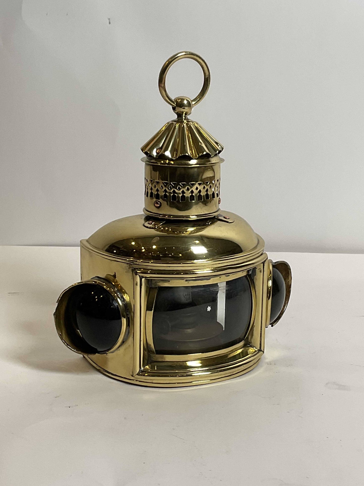 Antique Brass Boat Lantern