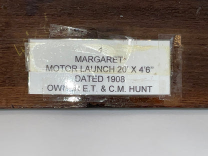 Carved Half Model of the Speedboat Margaret