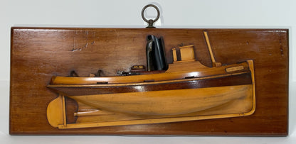 Charming Tugboat Half Model of the James Turner
