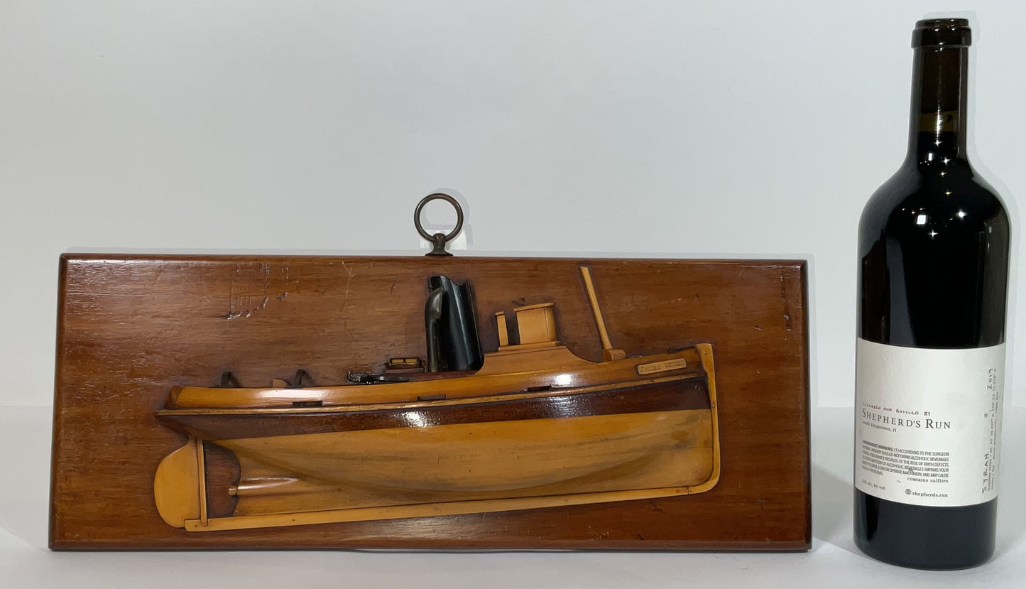 Charming Tugboat Half Model of the James Turner