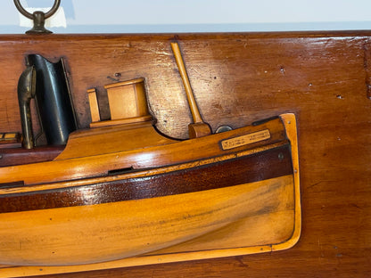Charming Tugboat Half Model of the James Turner
