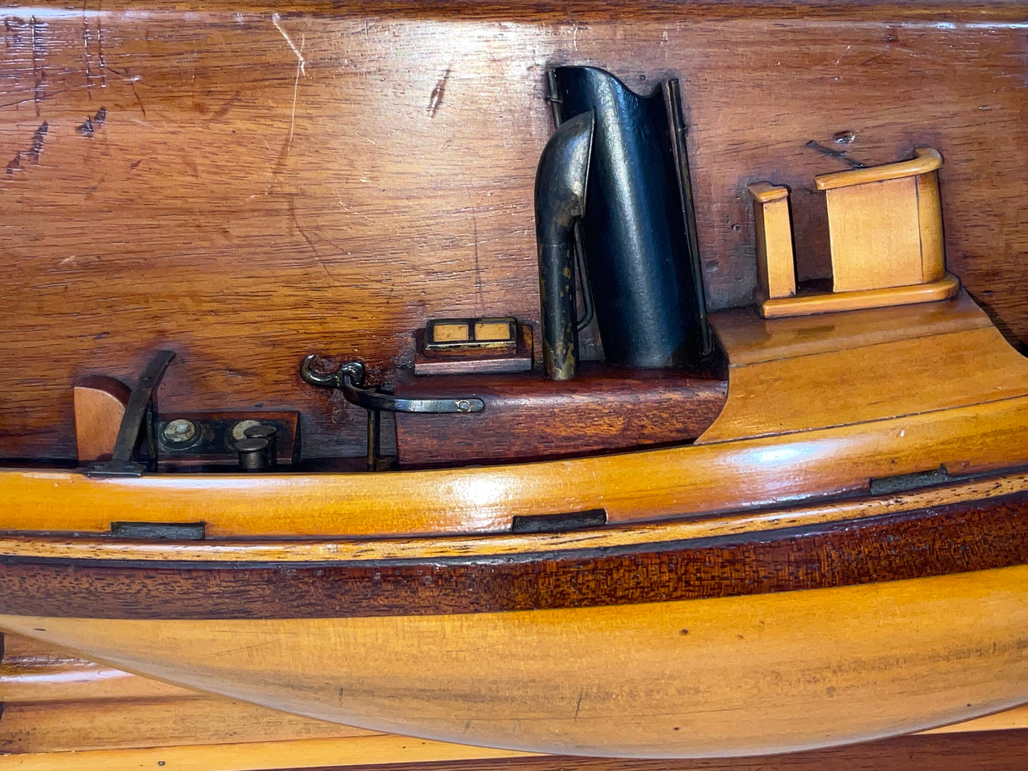 Charming Tugboat Half Model of the James Turner