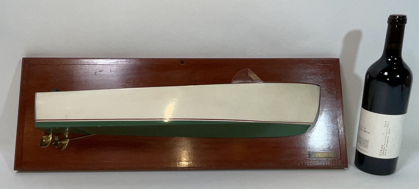 Fine Half Model of a 1950s Speedboat Model