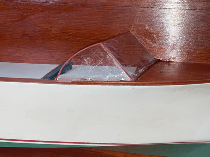 Fine Half Model of a 1950s Speedboat Model