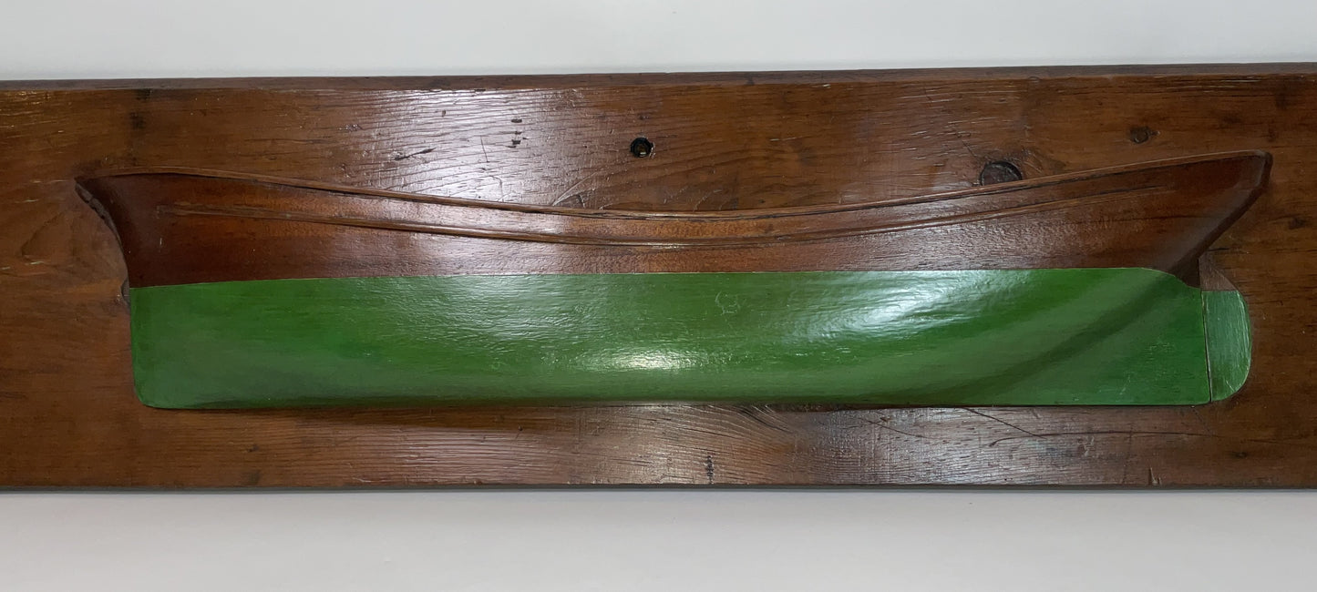Half Hull Model of an American Packet Ship