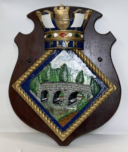 Badge from the British Royal Navy Waship HMS Plymouth