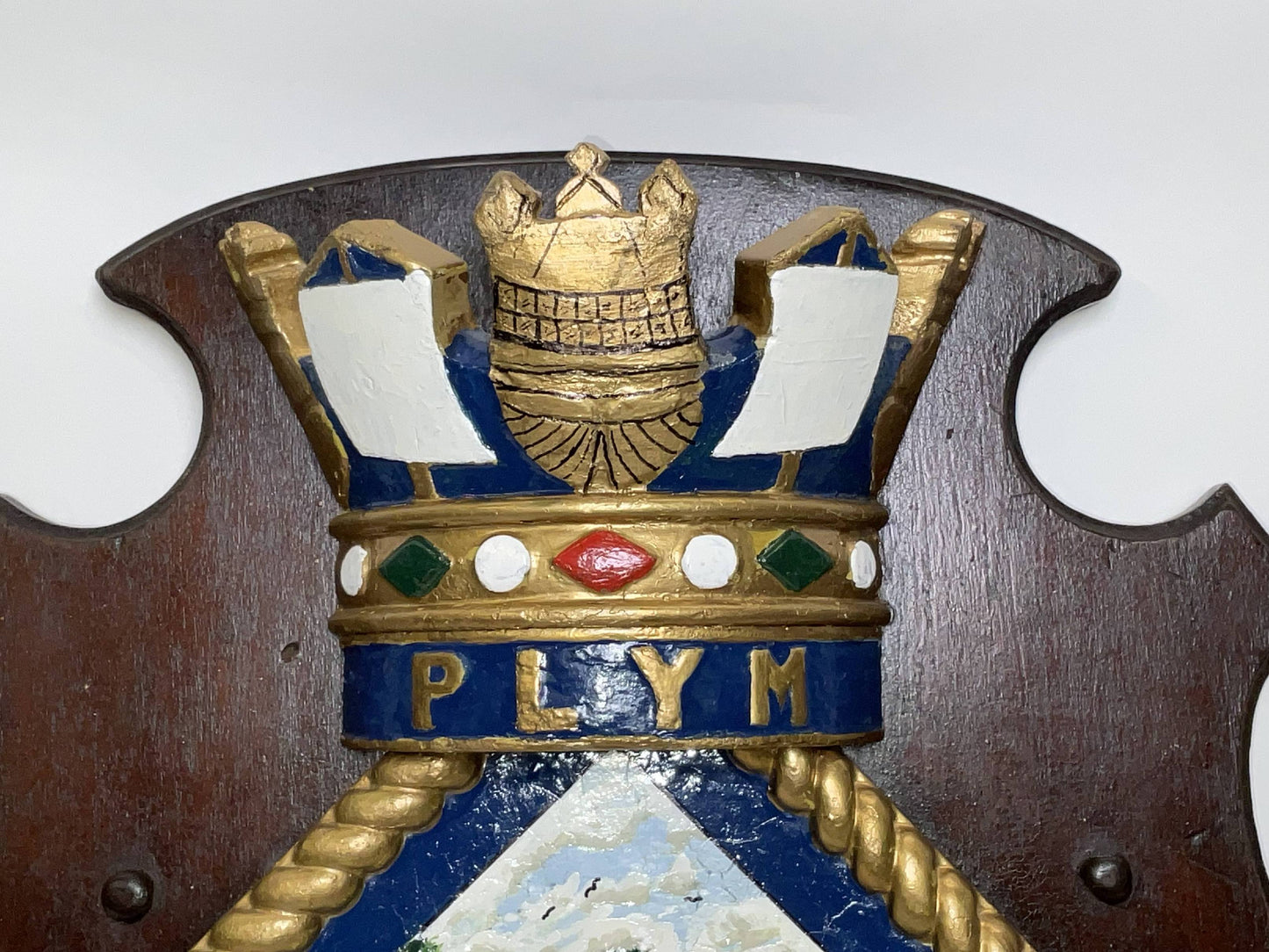 Badge from the British Royal Navy Waship HMS Plymouth