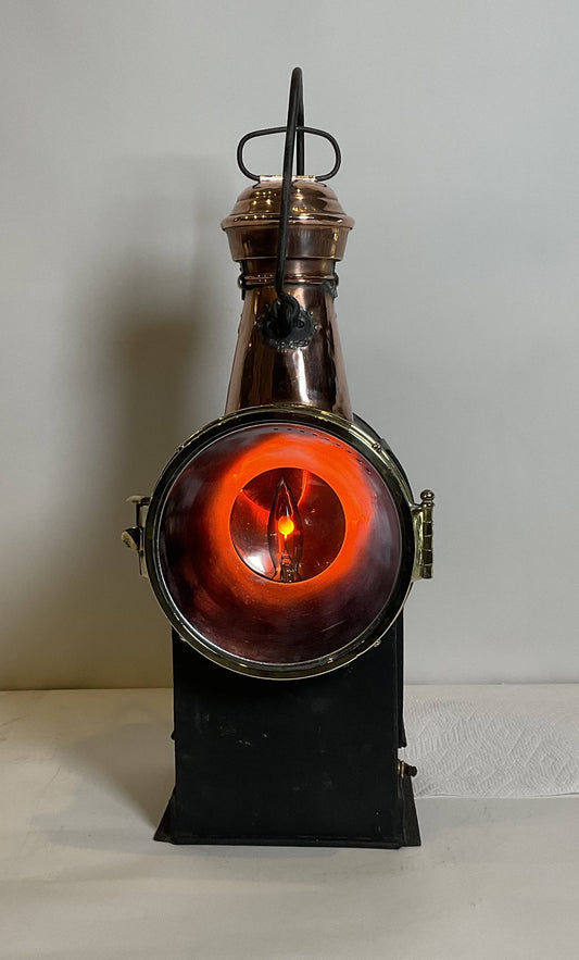 Antique Marine Signal Lantern by Charles Picard