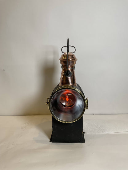 Antique Marine Signal Lantern by Charles Picard