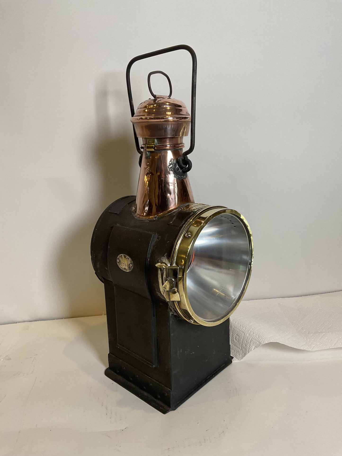 Antique Marine Signal Lantern by Charles Picard