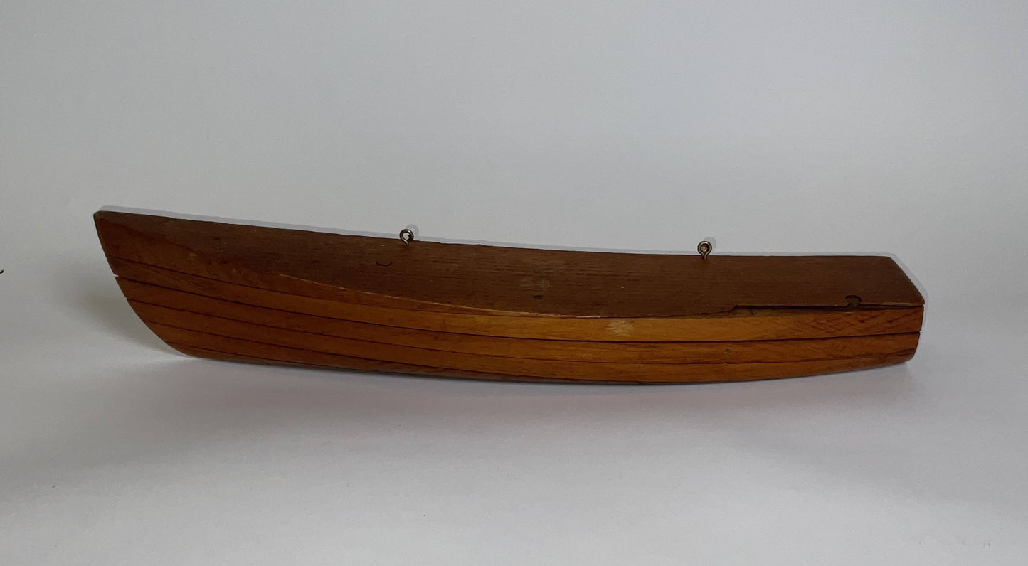 Laminated Pine Speedboat Half Model