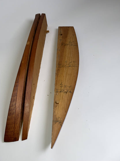 Laminated Pine Speedboat Half Model