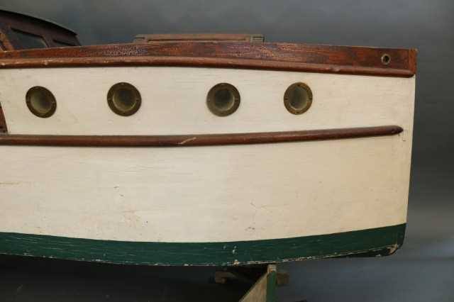 Folk Art Model of A Pleasure Yacht