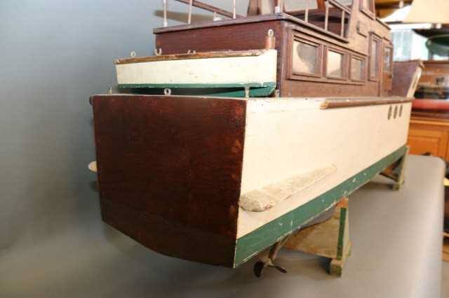 Folk Art Model of A Pleasure Yacht