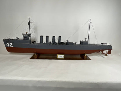 USS Jenkins Ship Model with Case