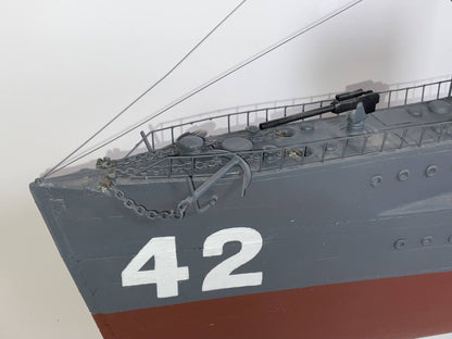 USS Jenkins Ship Model with Case