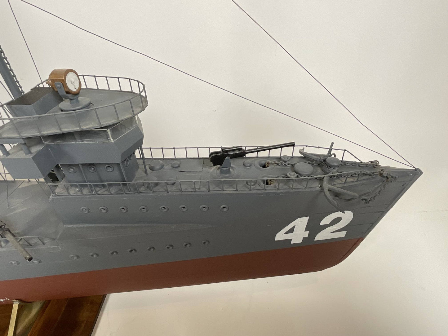 USS Jenkins Ship Model with Case