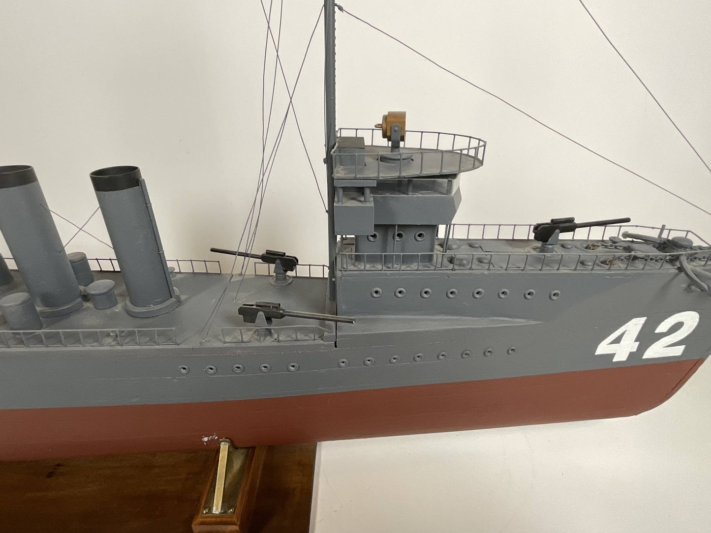 USS Jenkins Ship Model with Case