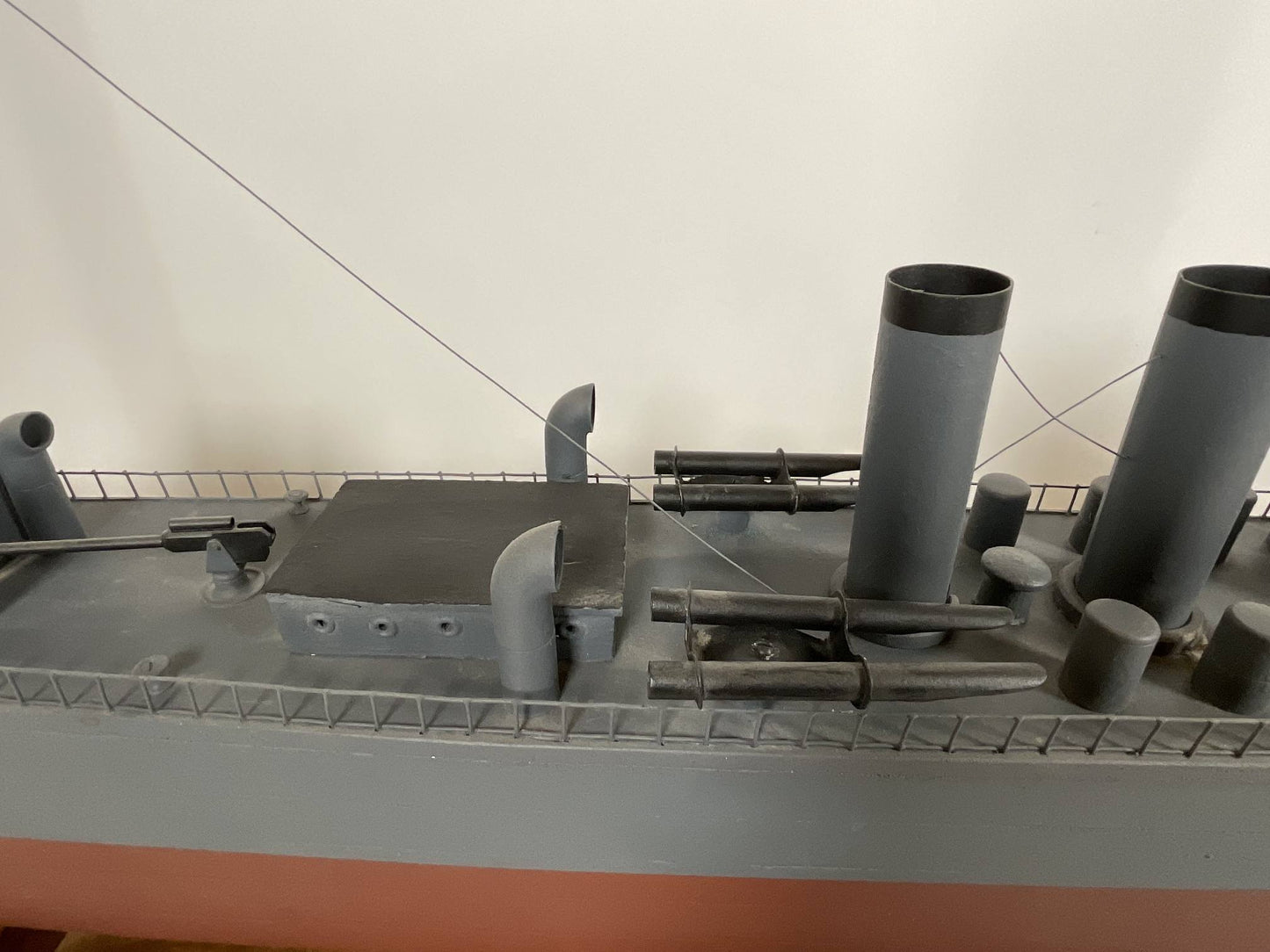 USS Jenkins Ship Model with Case