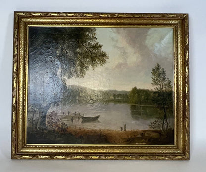 Jamaica Pond Painting by Josiah Wolcott