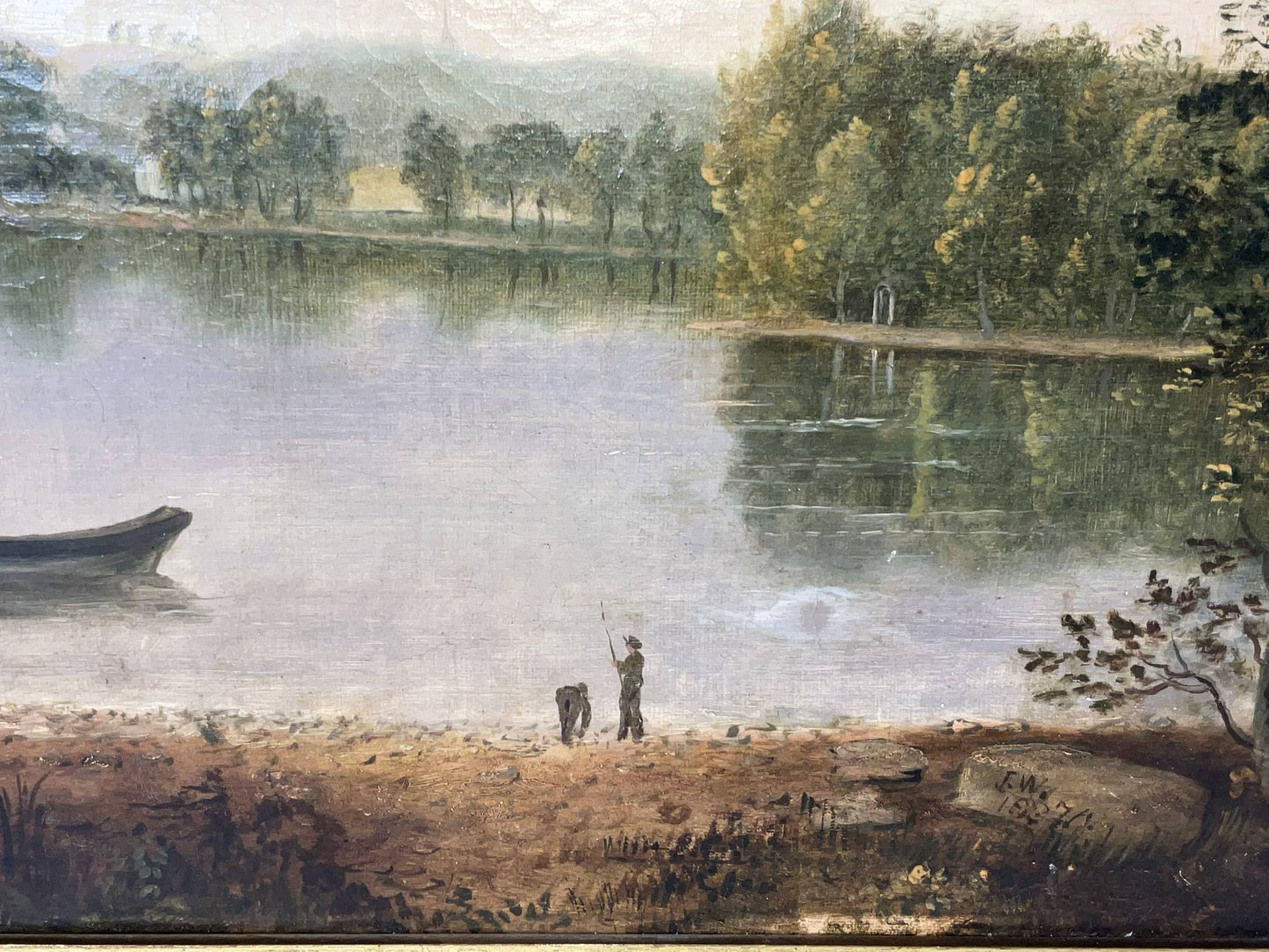 Jamaica Pond Painting by Josiah Wolcott