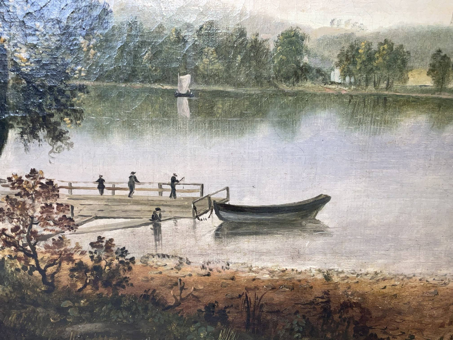 Jamaica Pond Painting by Josiah Wolcott