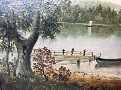 Jamaica Pond Painting by Josiah Wolcott