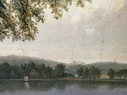 Jamaica Pond Painting by Josiah Wolcott