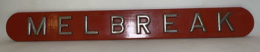 Royal Navy Ship’s Nameboard Melbreak