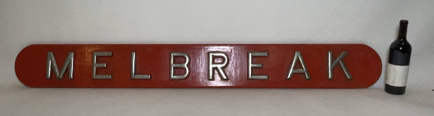 Royal Navy Ship’s Nameboard Melbreak