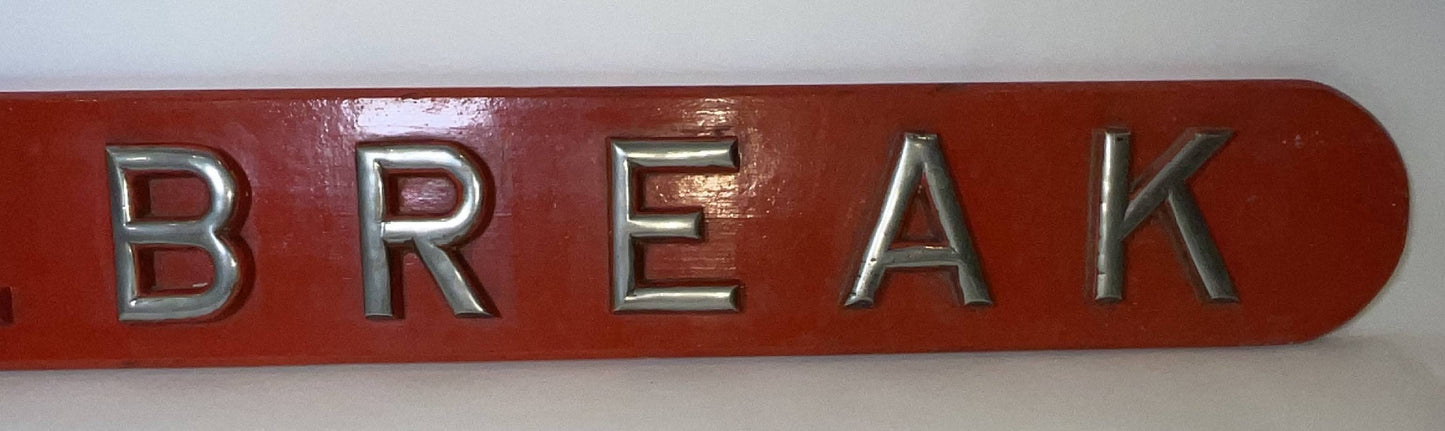 Royal Navy Ship’s Nameboard Melbreak